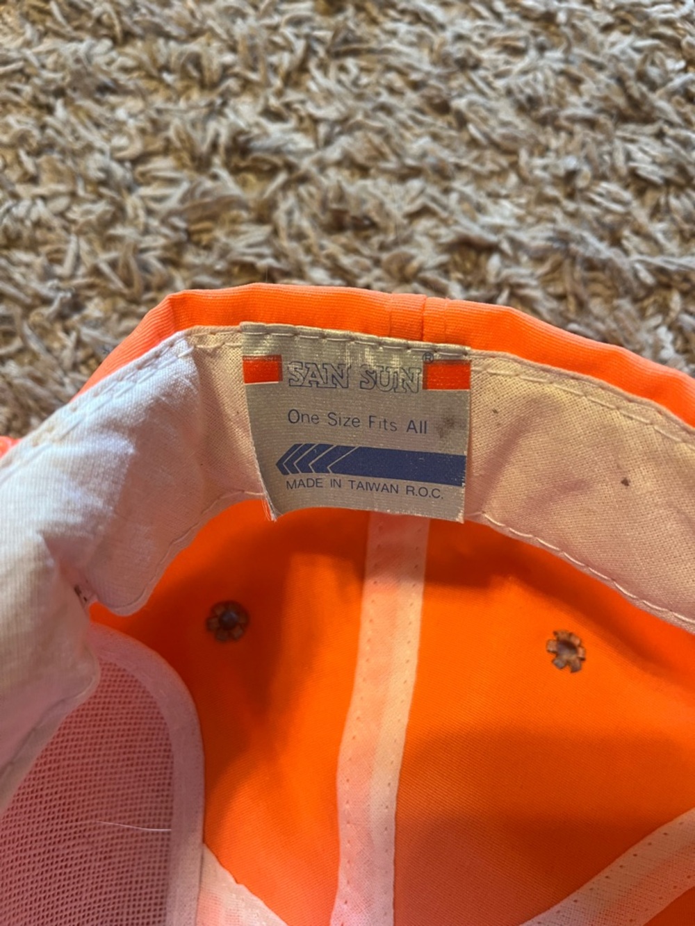Bright Orange "Search + Rescue" Rope-Trim Cap - Picture 3 of 4